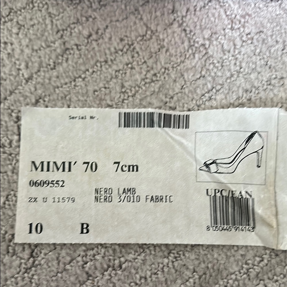 MIMI' 70 Nero Lamb Heels - Picture 9 of 9